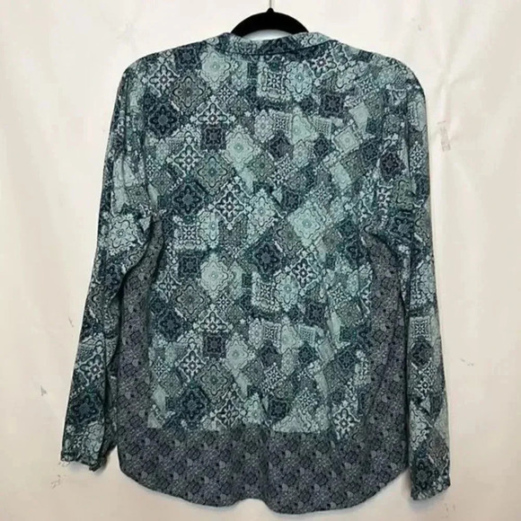 J Jill 3/4 button collar top size large - Picture 3 of 6